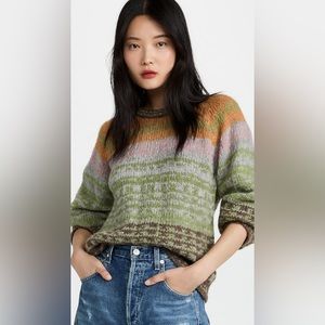 Velvet by Graham and Spencer Multicolored Pattern Sweater